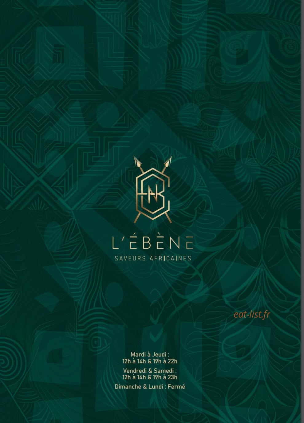 L'Ébène — carte page 1