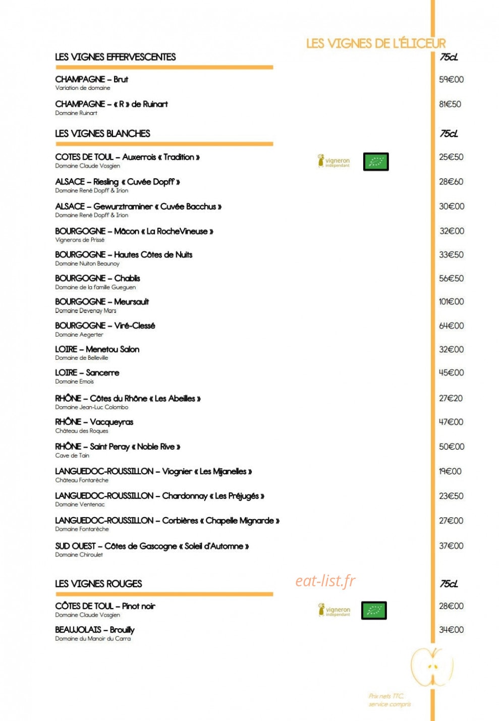 L’Eliceur — carte page 8