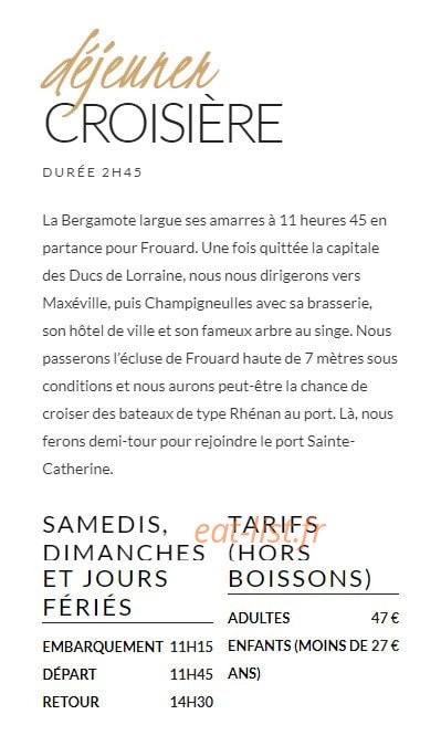 La Bergamote — carte page 2