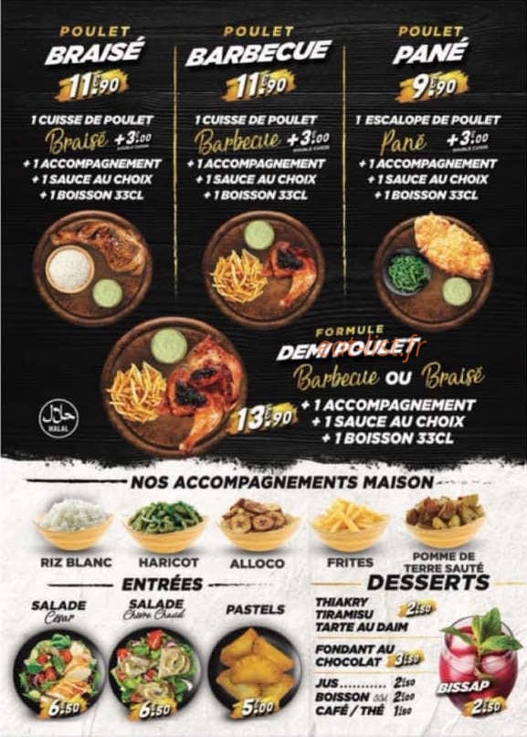 La Cuisse D’or — carte page 2