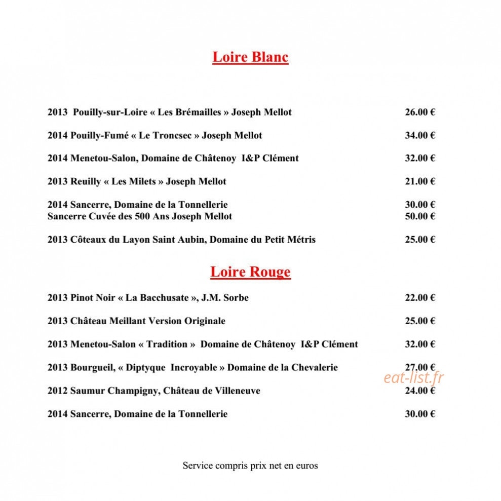 La Gentilhommière — carte page 10