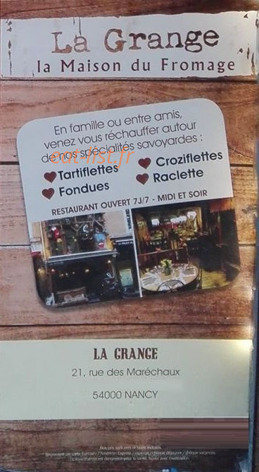 La grange — carte page 1