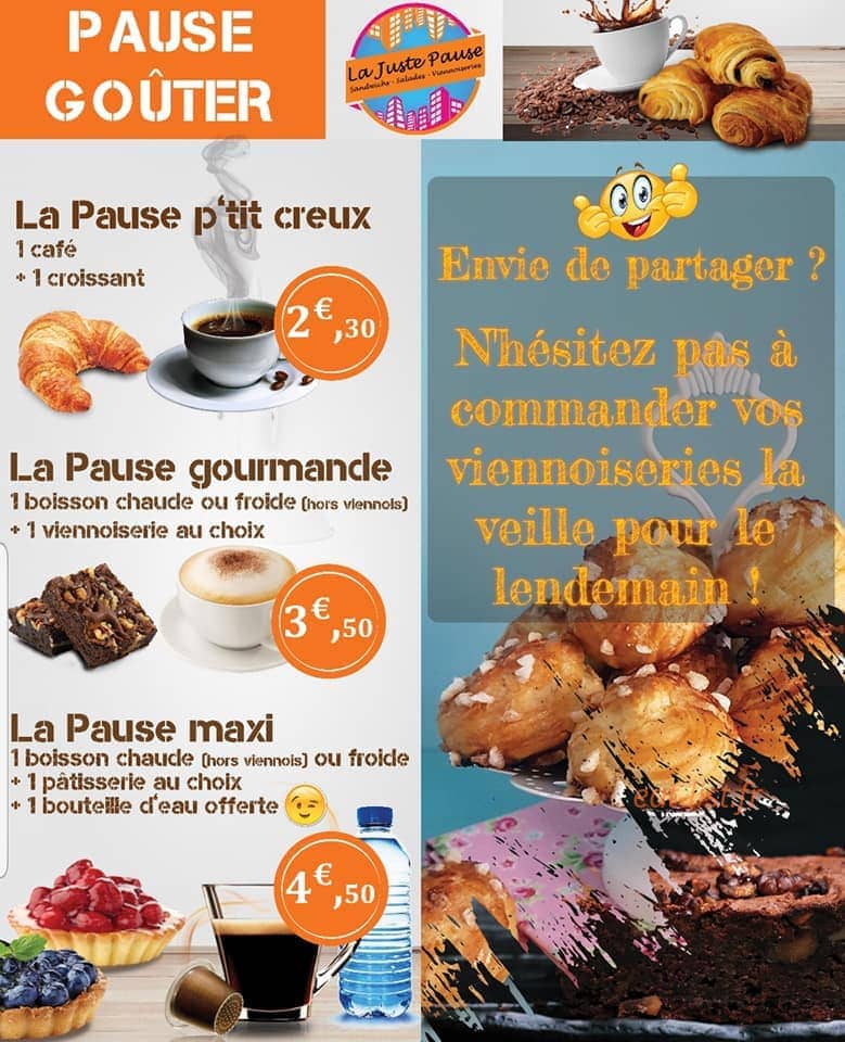 La juste pause — carte page 2