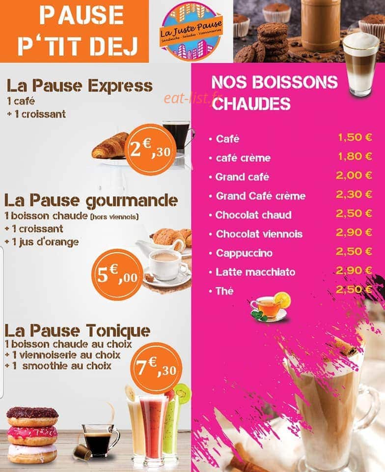 La juste pause — carte page 5