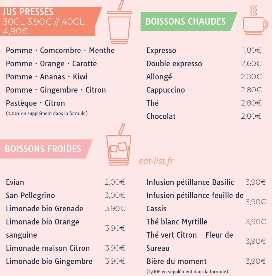 La Mandarine — carte page 3