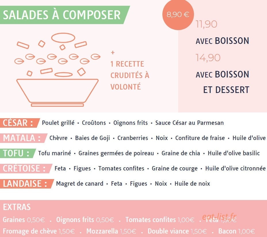 La Mandarine — carte page 2