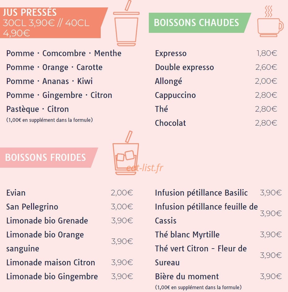 La Mandarine — carte page 3