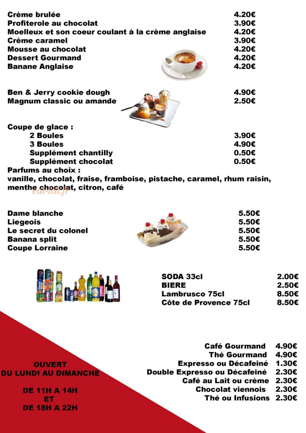La pizza des gourmets — carte page 4