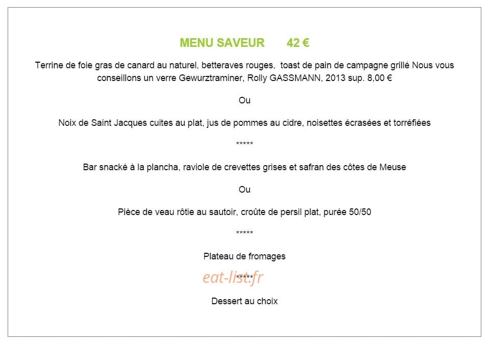 La Toq' — carte page 8