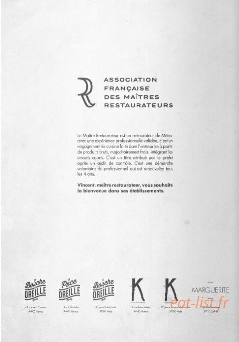 Le bouche à Oreille — carte page 2