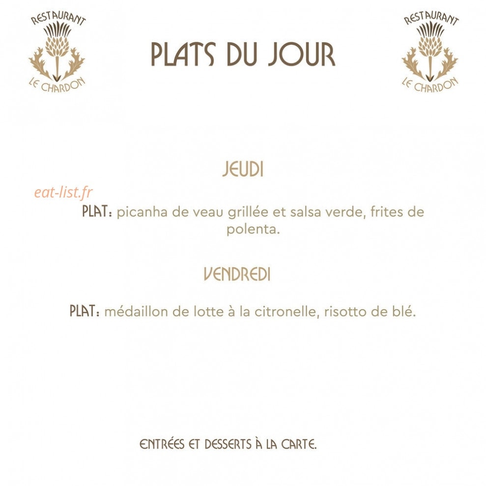 Le Chardon — carte page 2