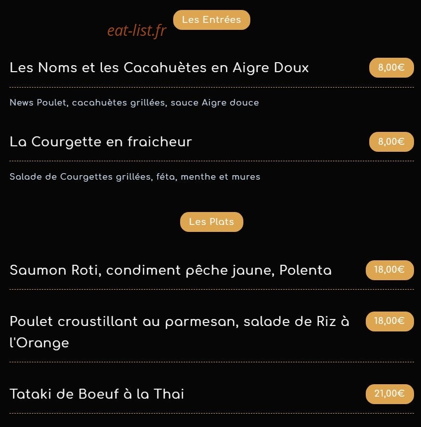 Le Cookoon — carte page 1