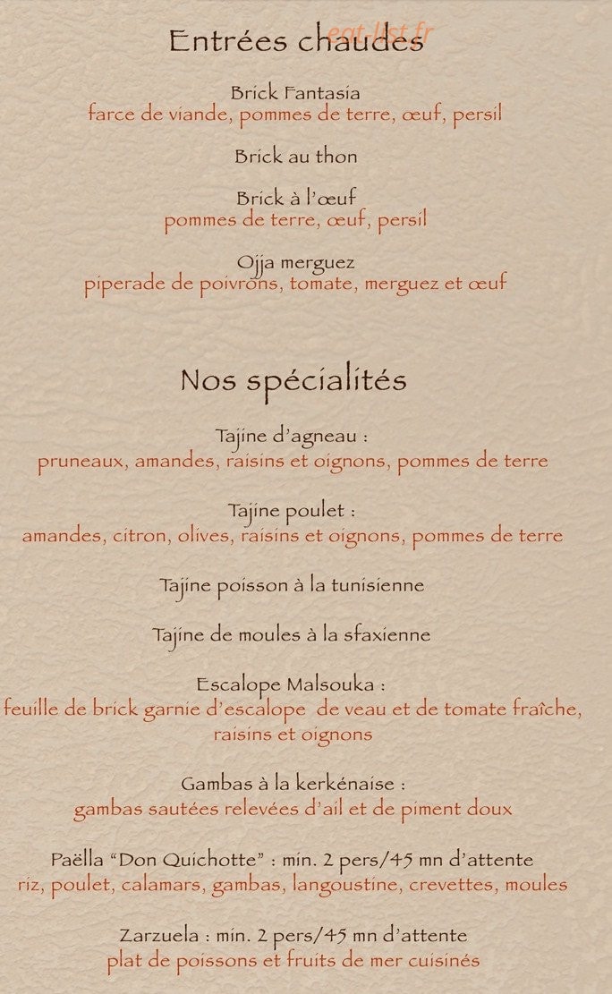 Le Fantasia — carte page 2