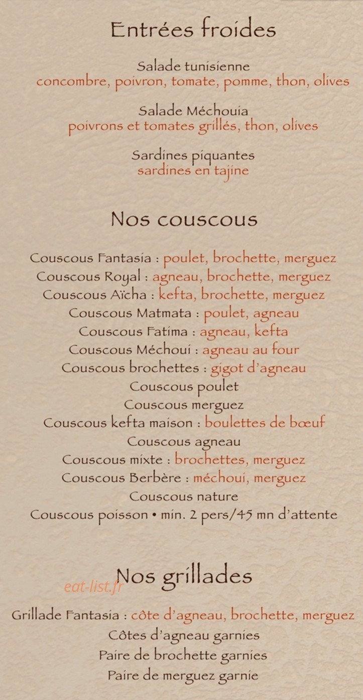 Le Fantasia — carte page 1