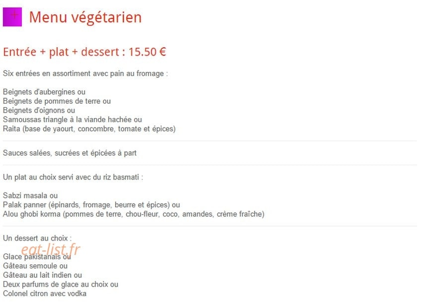 Le Gandhi — carte page 2