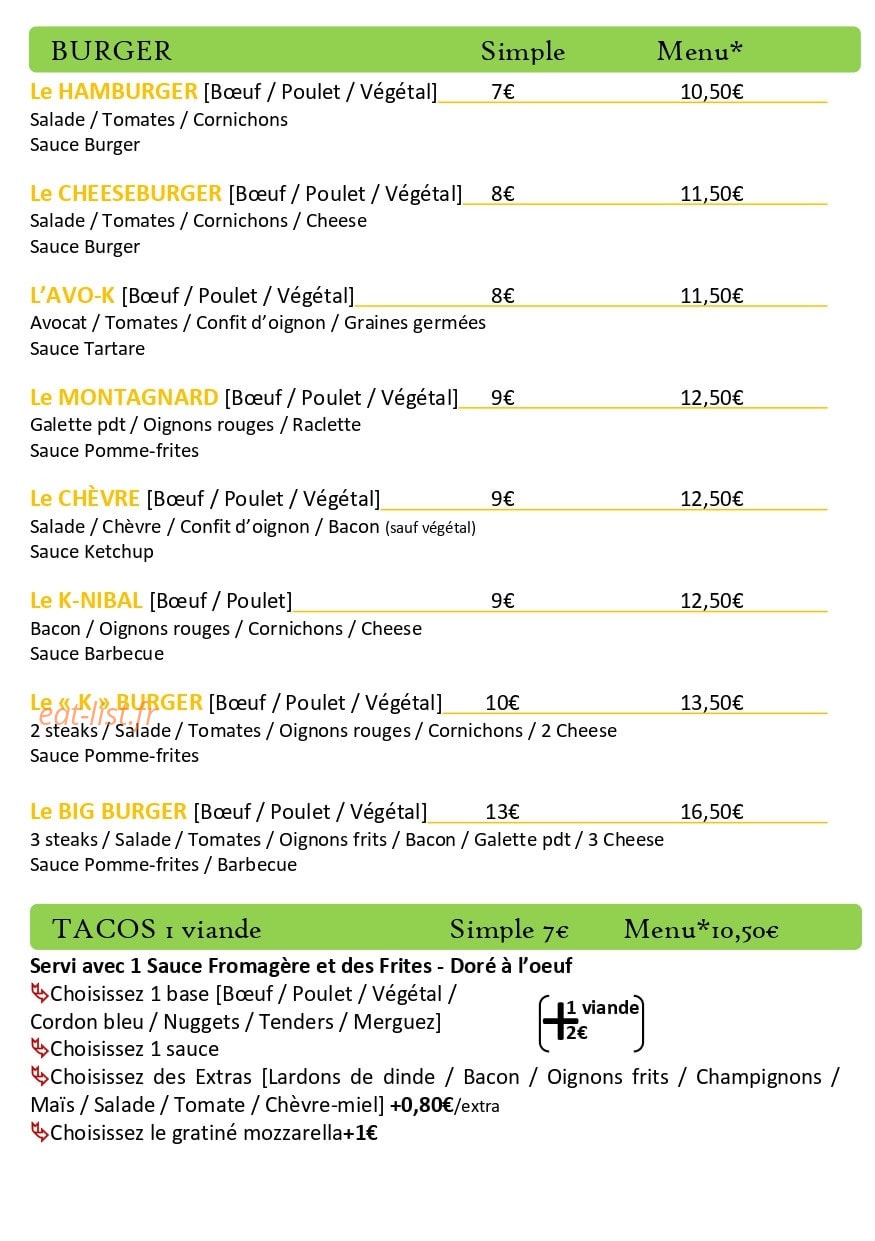Le Kroque — carte page 2