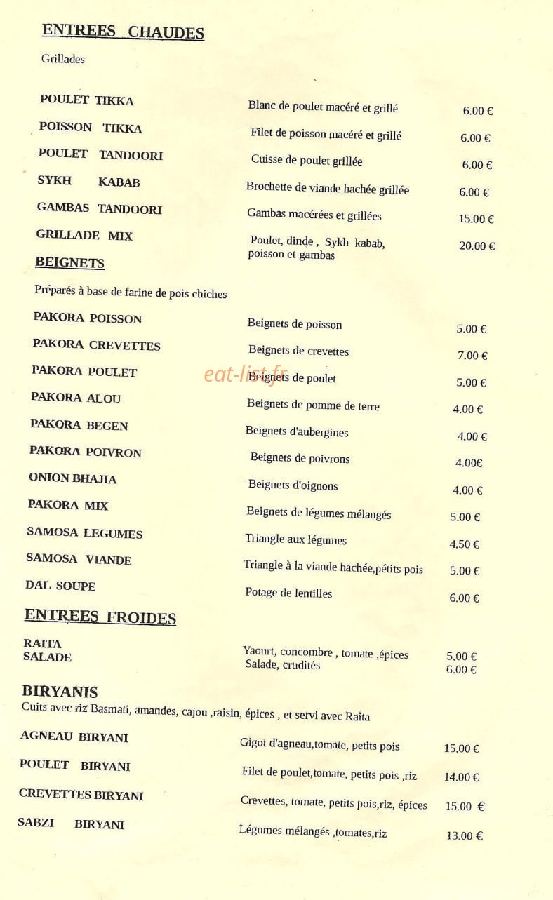 Le Palais de Shalimar — carte page 3
