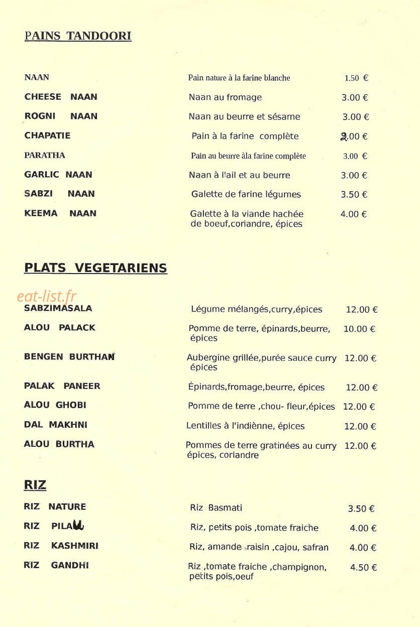 Le Palais de Shalimar — carte page 7