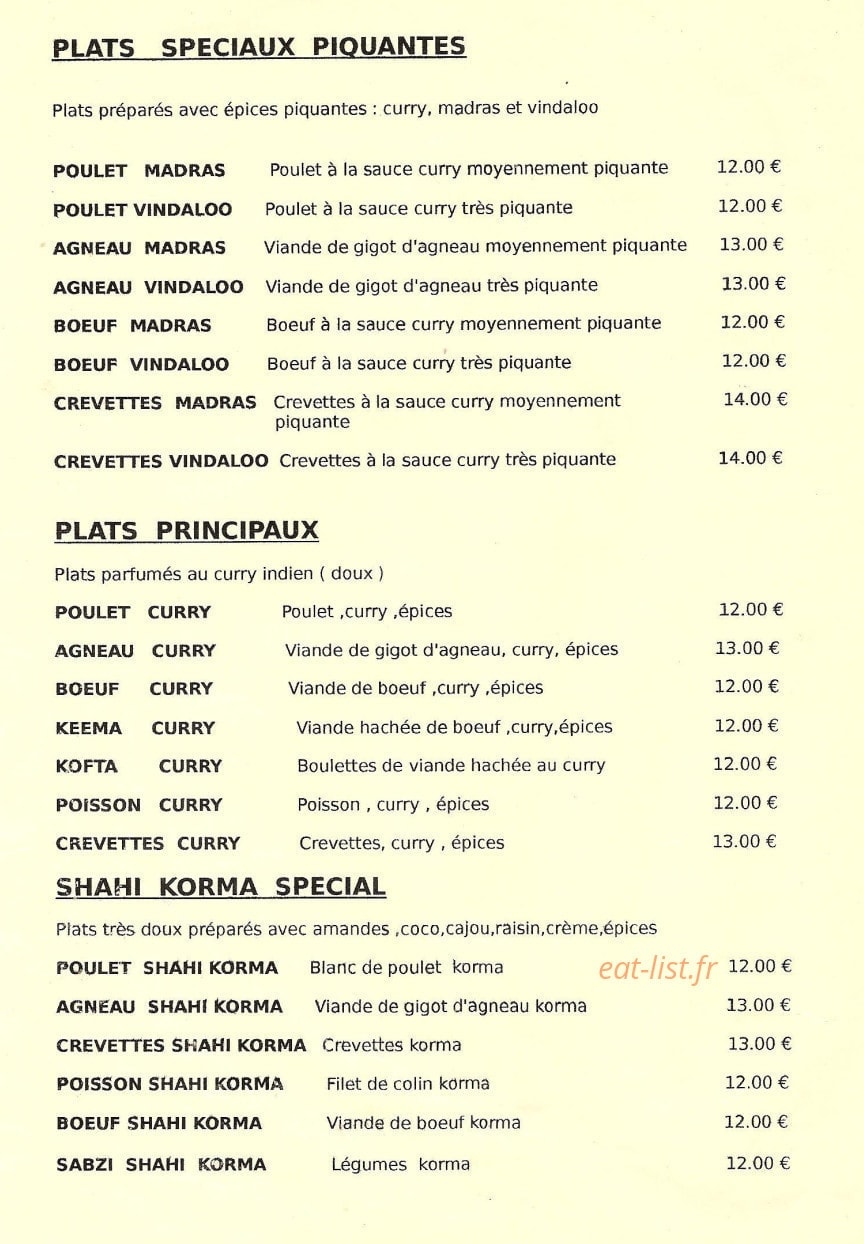Le Palais de Shalimar — carte page 8