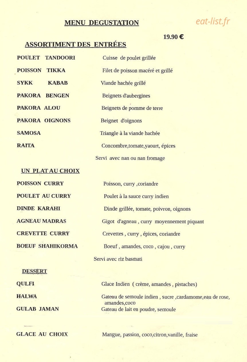 Le Palais de Shalimar — carte page 5