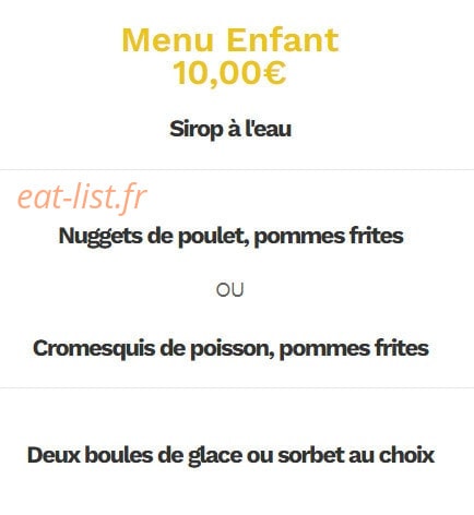 Le Palais Gourmand — carte page 5