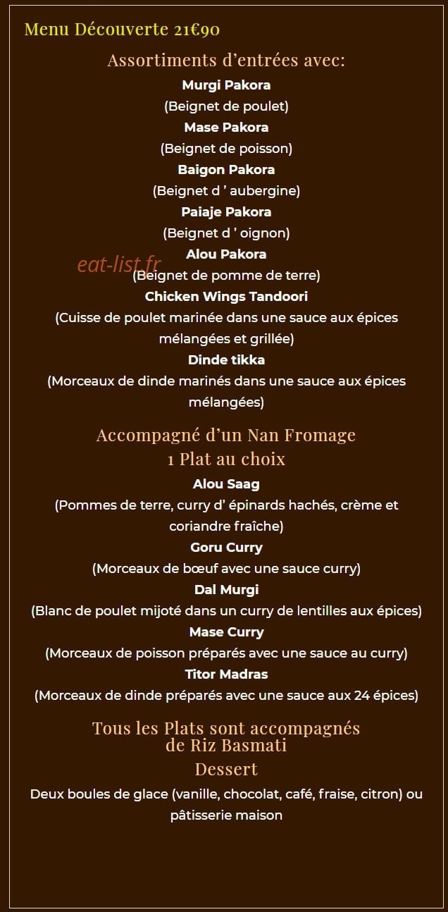 Le Tigre du Bengale — carte page 4