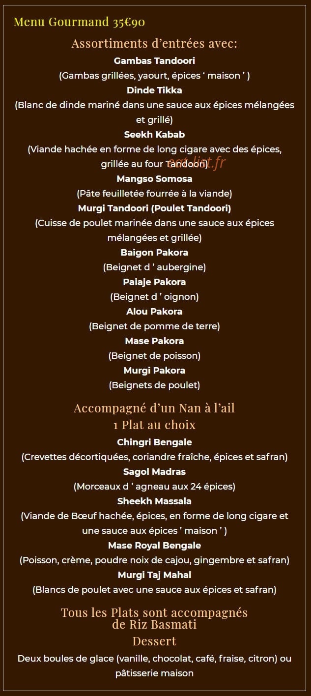 Le Tigre du Bengale — carte page 6