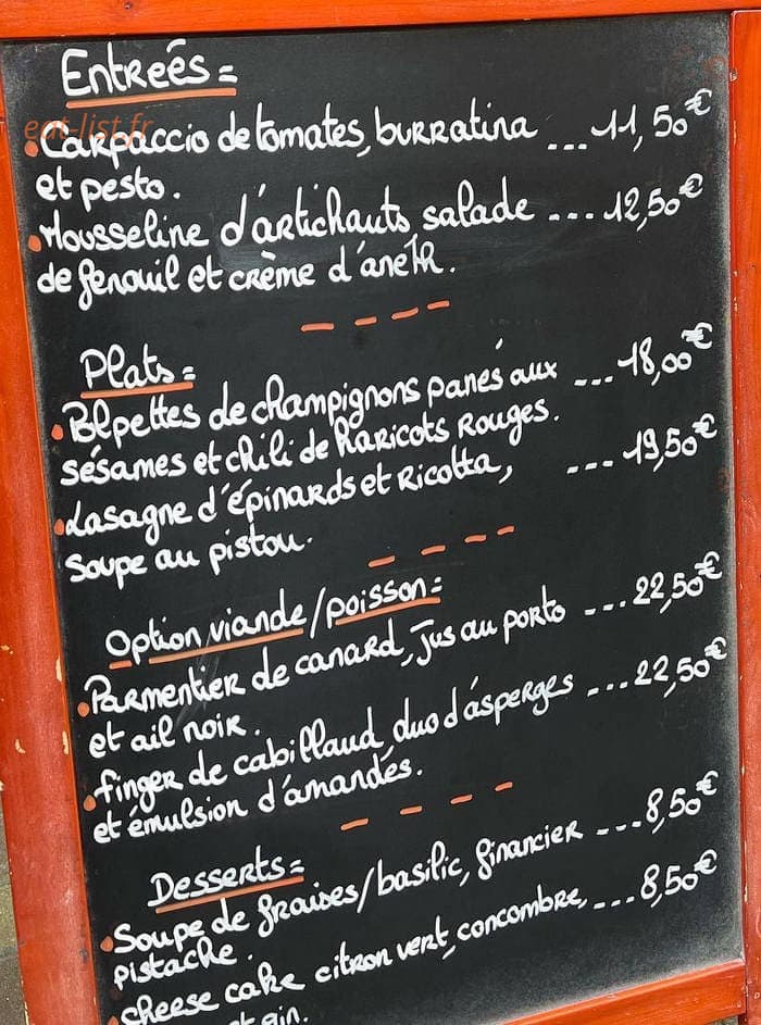 Les Bacchanales — carte page 1