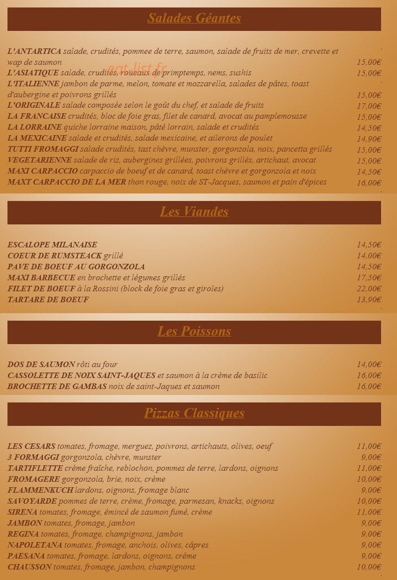 Les cesars — carte page 2