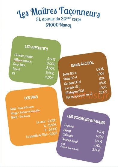 Les Maîtres Façonneurs — carte page 2