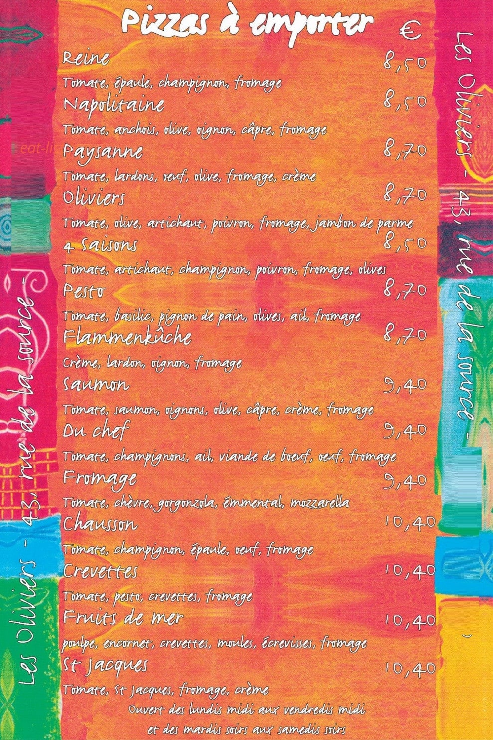 Les Oliviers — carte page 2