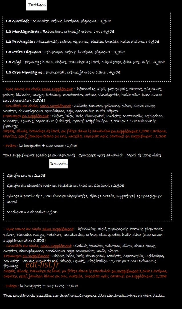 Les P'tits Oignons — carte page 7