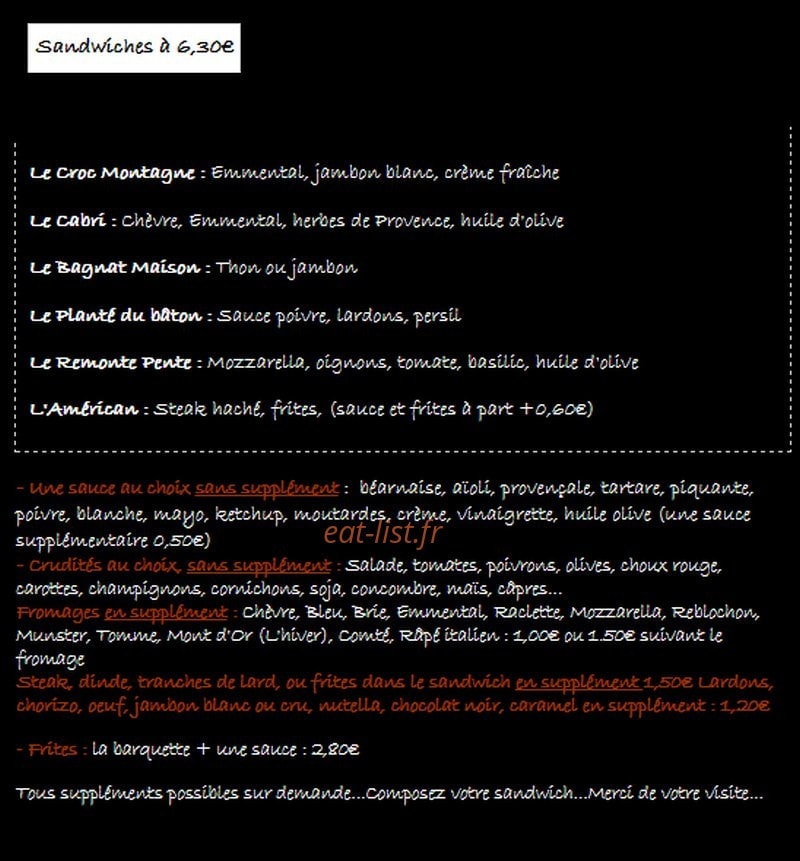 Les P'tits Oignons — carte page 1