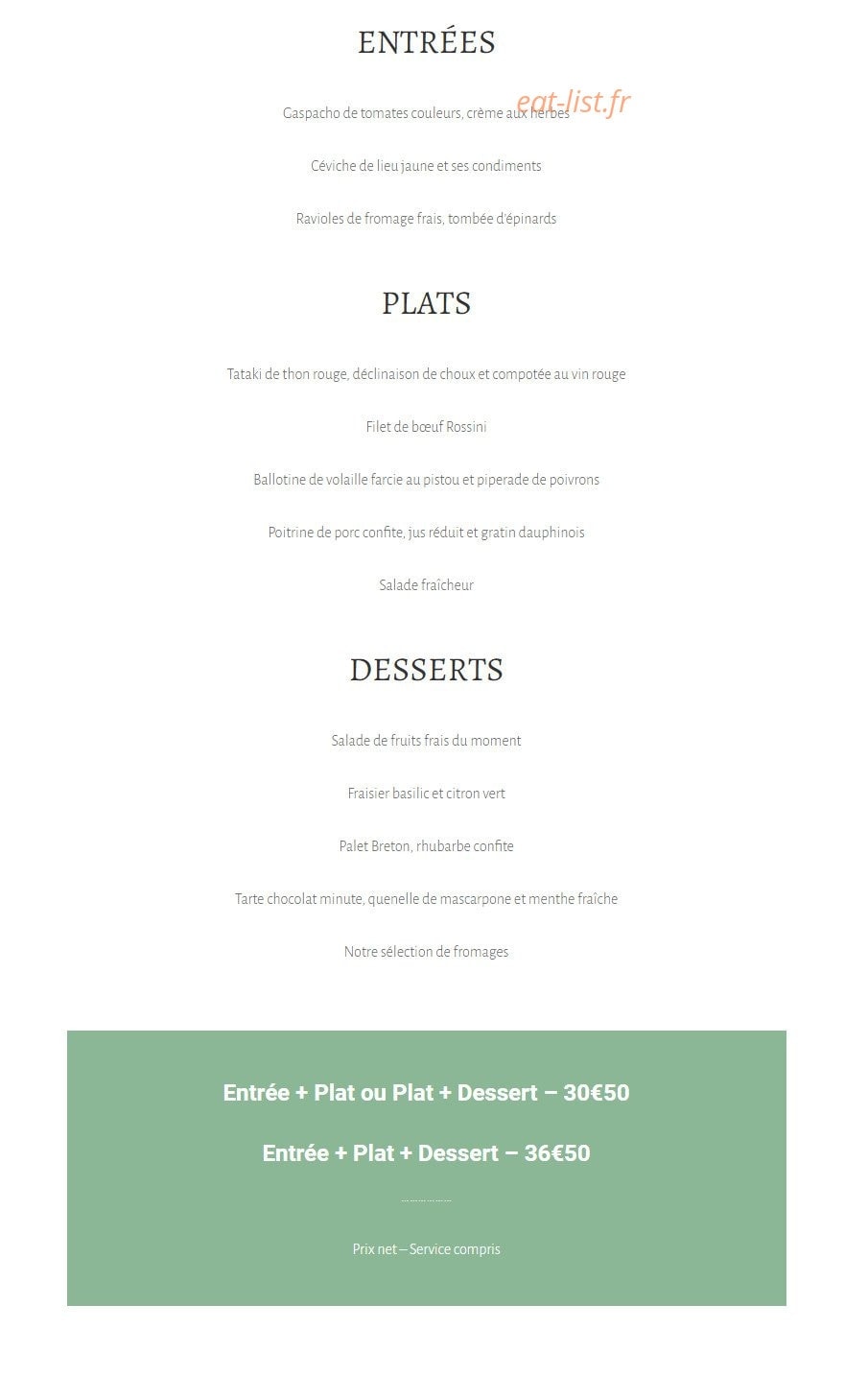Lil’Noé — carte page 2