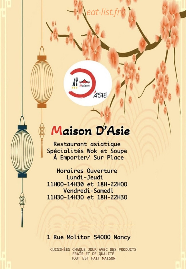 Maison d'Asie — carte page 1
