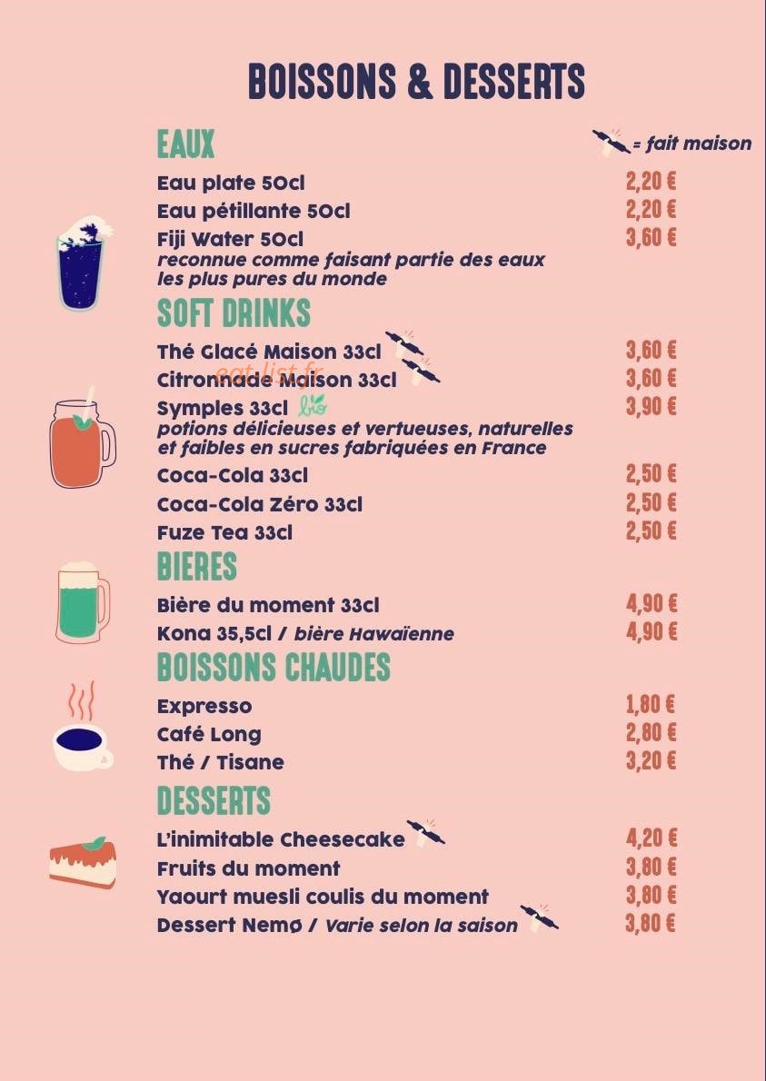Nemo Poke Bowl — carte page 4