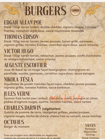 Octavius Burger — carte page 3
