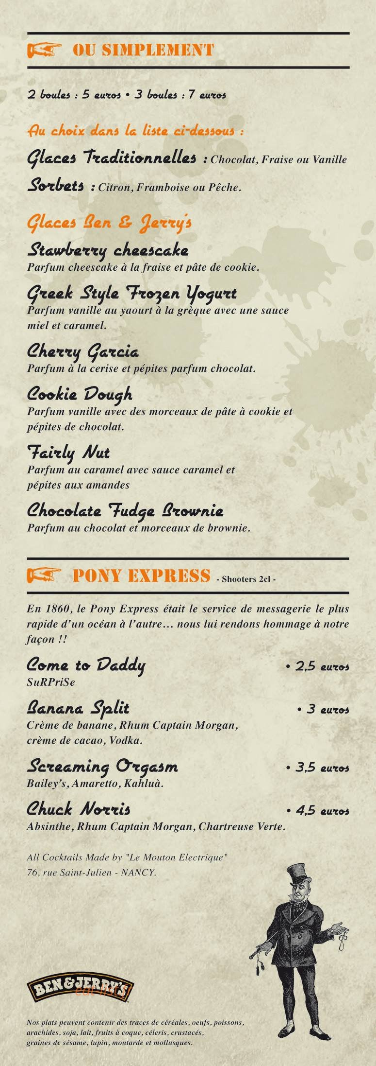 Papa Joe — carte page 1