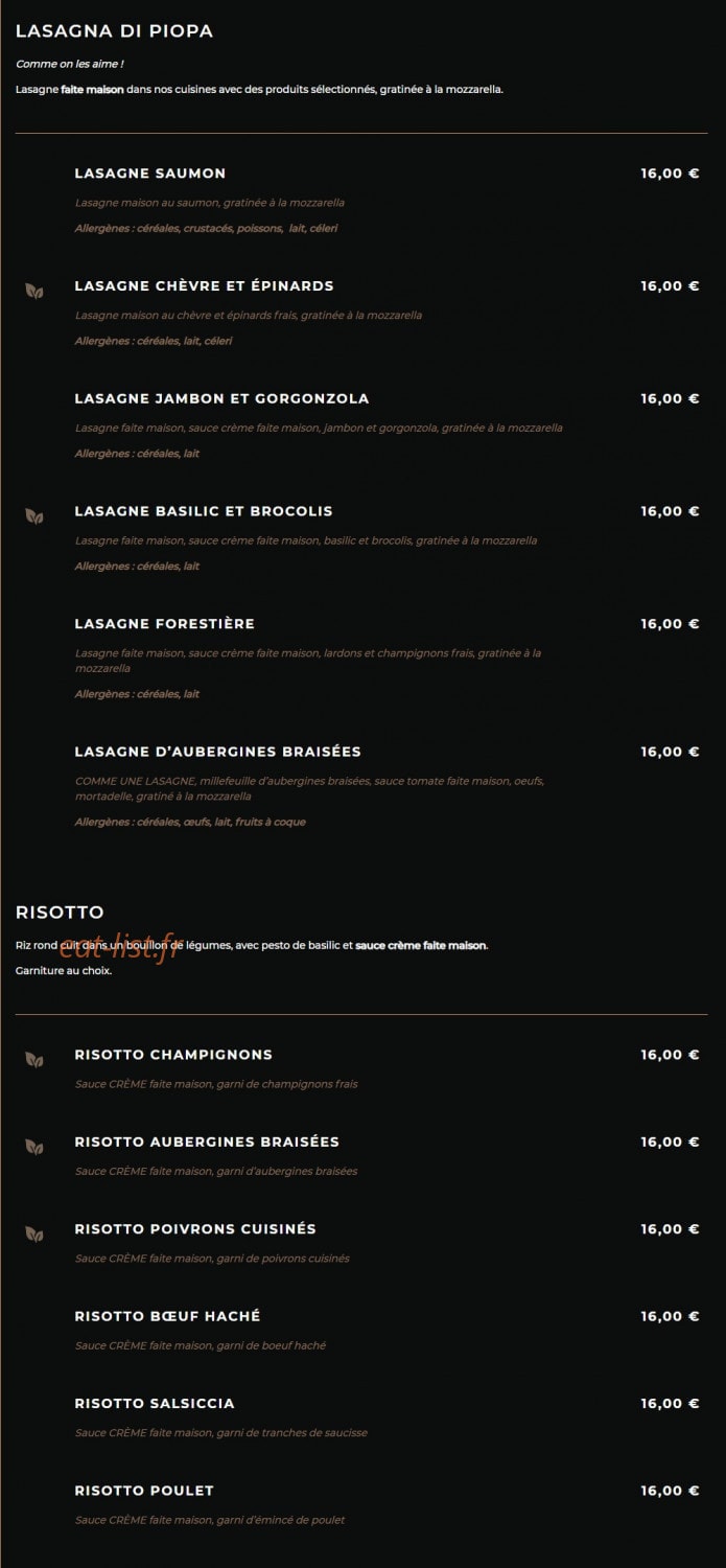 Piopa Lasagna — carte page 4