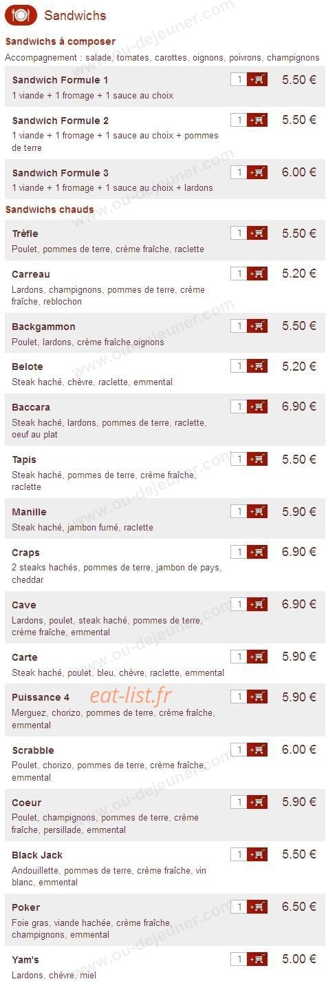 Pizza et Compagnie — carte page 5