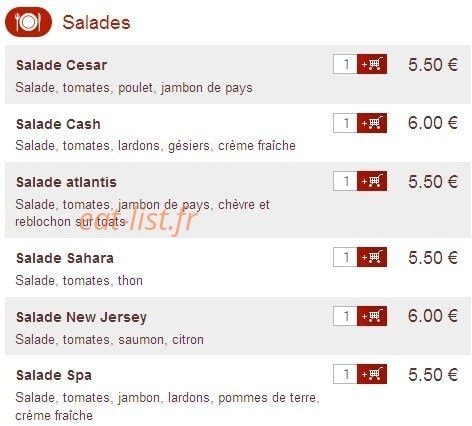 Pizza et Compagnie — carte page 4