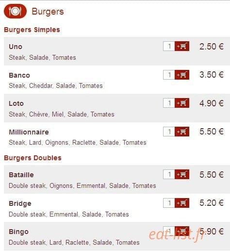 Pizza et Compagnie — carte page 7