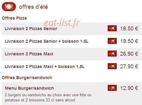 Pizza et Compagnie — carte page 3
