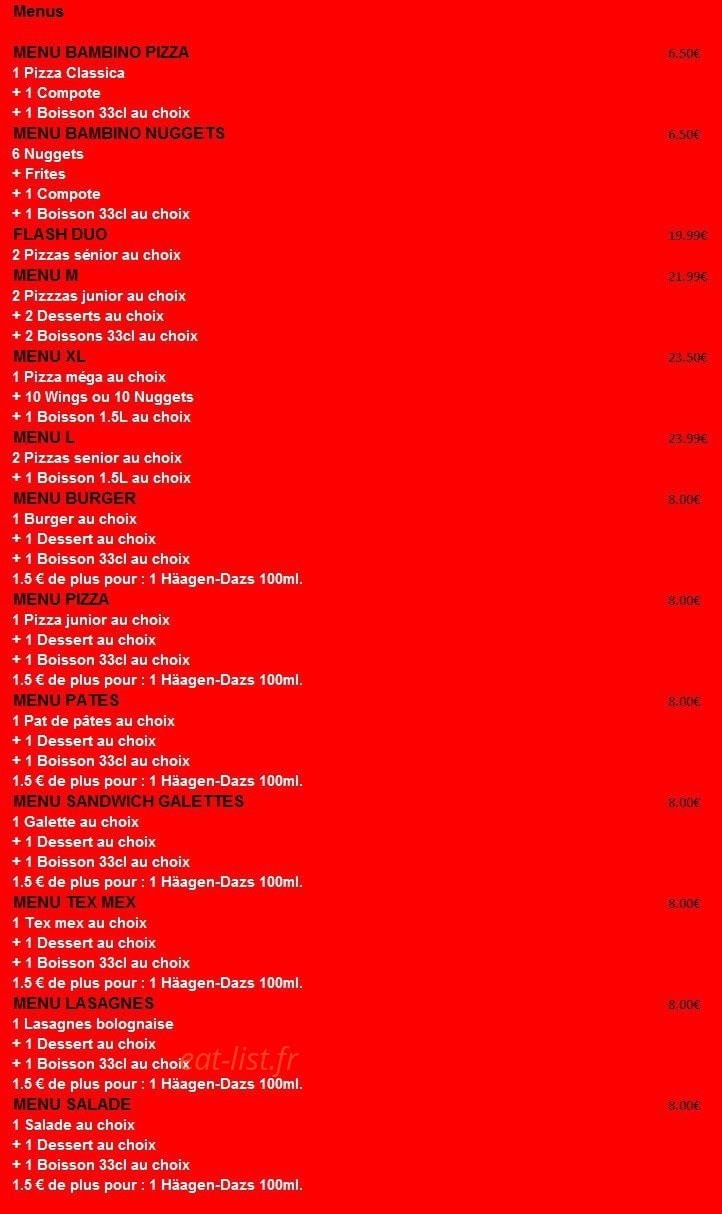 Pizza Fino — carte page 4