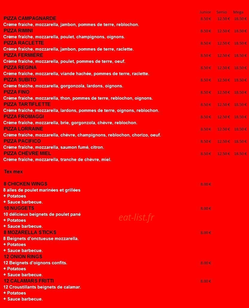 Pizza Fino — carte page 2