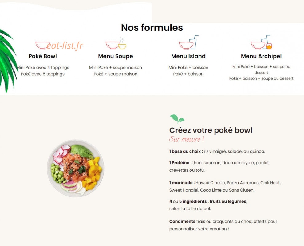Poké Bar — carte page 1