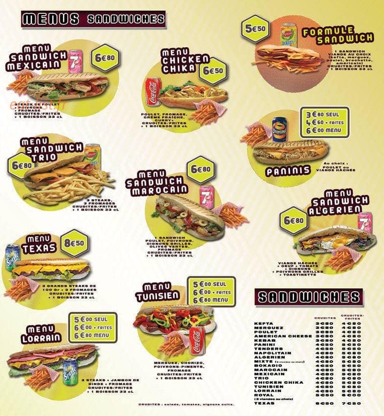 Resto Burger — carte page 6