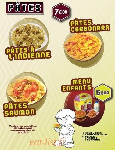 Resto Burger — carte page 2