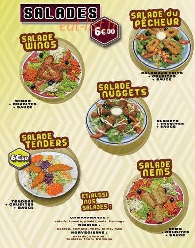 Resto Burger — carte page 1