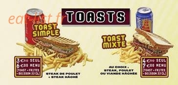 Resto Burger — carte page 3